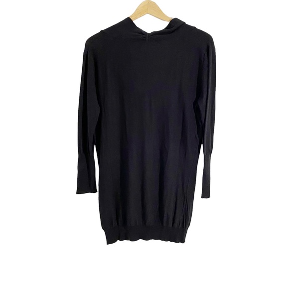 Halston Heritage Black Silk Blend Draped Neck Sweater, Plus Size XXL*(See below) - Picture 2 of 13